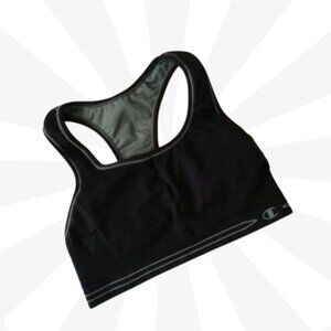 Champion Racerback Motion Control Sport Bra Size XS Black Reversible Underwire
